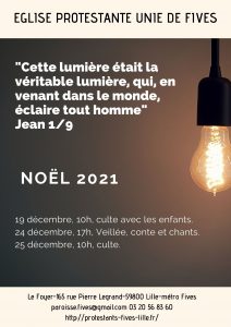 Veillée de Noël @ LE FOYER